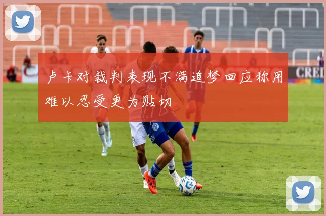 卢卡对裁判表现不满追梦回应称用难以忍受更为贴切